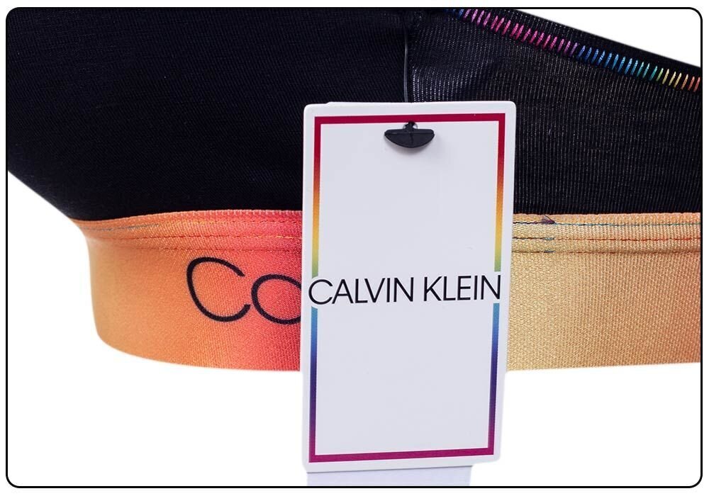 Sportinė liemenėlė Calvin Klein Bralette, be pamušalo, juoda, QF6538E UB1 28383 kaina ir informacija | Sportinė apranga moterims | pigu.lt