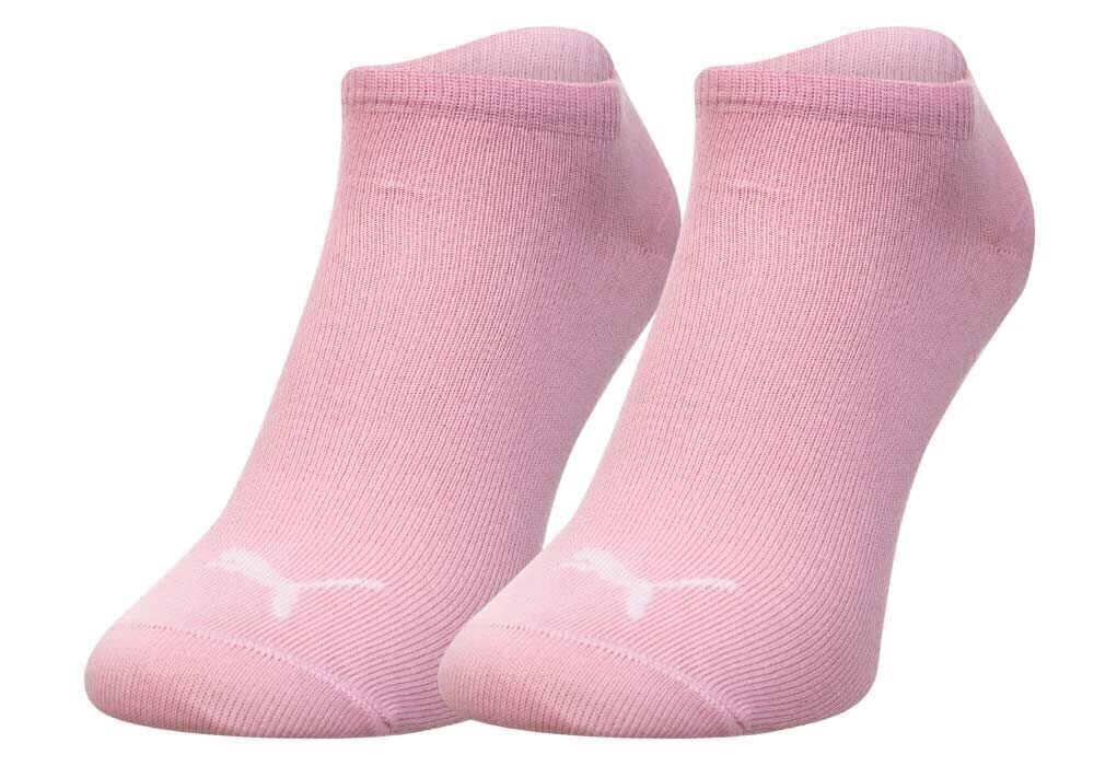 Kojinės pėdutės Puma, 3 poros, rožinės, pilkos, baltos, 907374 18 28323 35-38 kaina ir informacija | Kojinės, pėdkelnės berniukams | pigu.lt