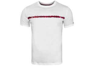 Vyriški marškinėliai Tommy Hilfiger CN SS TEE LOGO WHITE UM0UM01915 YBR 29079 kaina ir informacija | Vyriški marškinėliai | pigu.lt