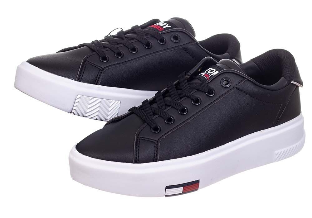 Moteriški batai Tommy Hilfiger TOMMY JEANS FASHION CUPSOLE BLACK EN0EN01268 BDS 29727 цена и информация | Sportiniai bateliai, kedai moterims | pigu.lt