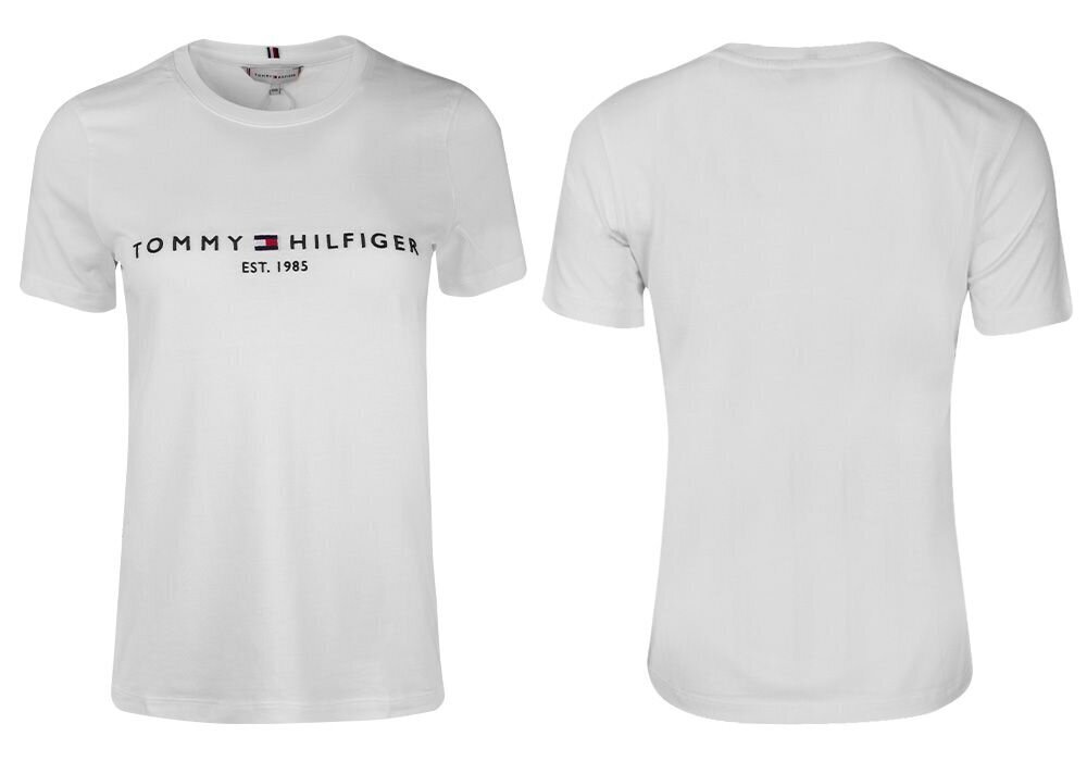 Moteriški marškinėliai Tommy Hilfiger T-SHIRT HERITAGE HILFIGER C-NK REG TEE WHITE WW0WW31999 YBR 30595 kaina ir informacija | Marškinėliai moterims | pigu.lt