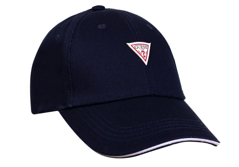 Vyriška kepurė GUESS TRIANGLE LOGO CAP NAVY M1YZ57WBN60 G7V2 35644 kaina ir informacija | Vyriški šalikai, kepurės, pirštinės | pigu.lt
