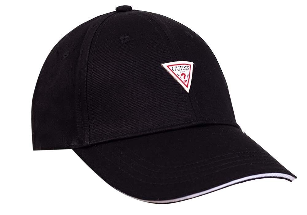 Vyriška kepurė GUESS TRIANGLE LOGO CAP BLACK M1YZ57WBN60 JBLK 35643 kaina ir informacija | Vyriški šalikai, kepurės, pirštinės | pigu.lt