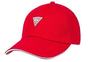 Vyriška kepurė GUESS TRIANGLE LOGO CAP RED M1YZ57WBN60 G532 35642 kaina ir informacija | Vyriški šalikai, kepurės, pirštinės | pigu.lt