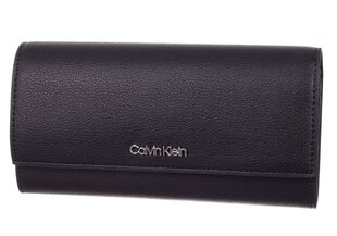 Moteriška piniginė Calvin Klein TRIFOLD LG JUODA K60K607453 BAX 36726 kaina ir informacija | Piniginės, kortelių dėklai moterims | pigu.lt