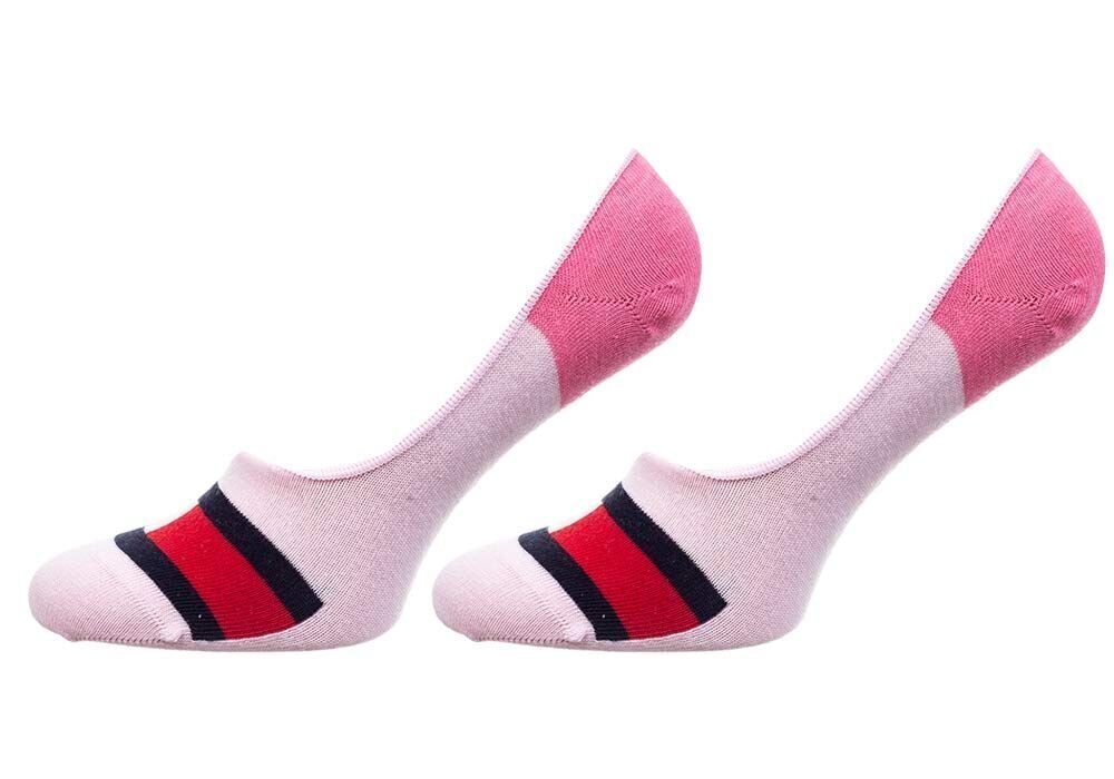 Kojinės mikro-pedutės Tommy Hilfiger, 2 poros, rožinės spalvos 394001001 101 31486 31-34 kaina ir informacija | Kojinės, pėdkelnės berniukams | pigu.lt