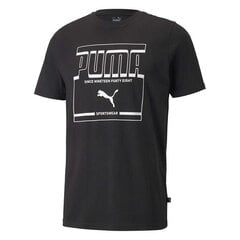 Marškinėliai vyrams Puma Graphic Tee 58926701, juodi kaina ir informacija | Vyriški marškinėliai | pigu.lt