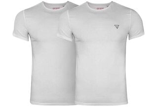 Мужская футболка Guess CALEB HERO CNK S / S 2PACK, белая U97G02JR003 A009 39661 цена и информация | Футболка мужская | pigu.lt