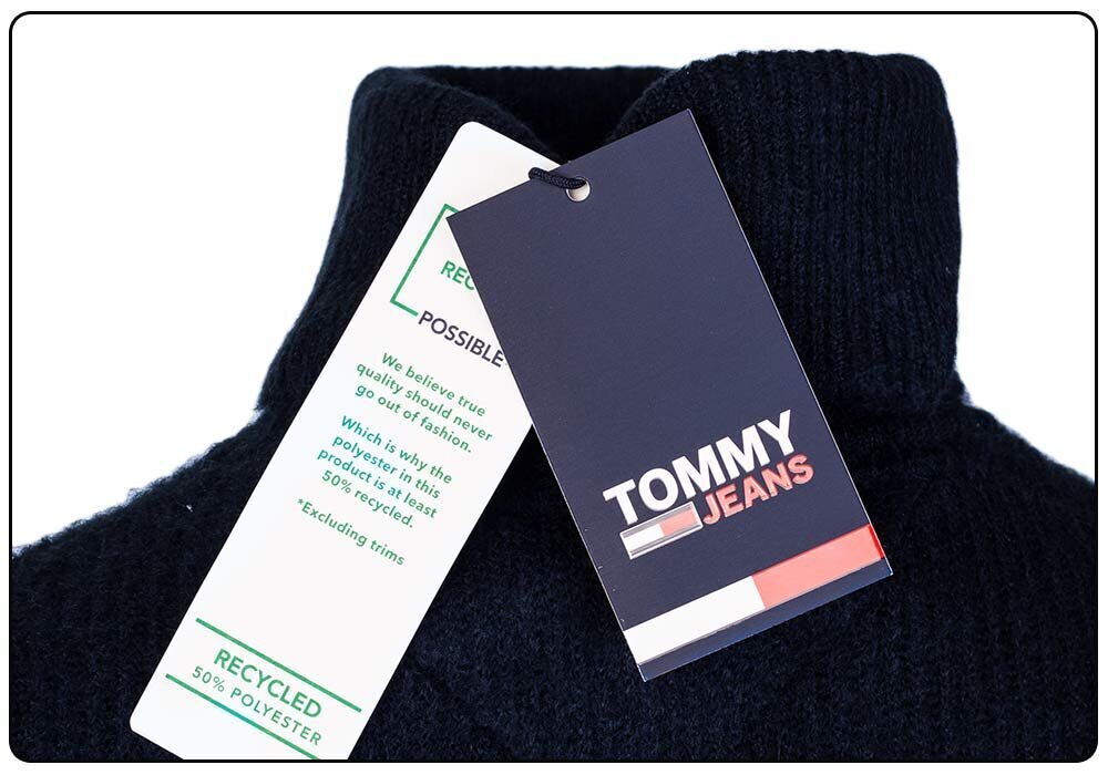 Moteriškas golfas Tommy Hilfiger TJW TINY TOMMY 2 RIB TJW, tamsiai mėlynas DW0DW10994 C87 39501 kaina ir informacija | Megztiniai moterims | pigu.lt