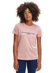 Moteriški marškinėliai Tommy Hilfiger REGULAR HILFIGER C-NK SS, rožiniai WW0WW28681 TMJ 38986 kaina ir informacija | Marškinėliai moterims | pigu.lt
