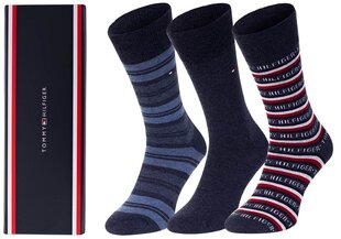 Мужские носки Tommy Hilfiger, 3 пары, синие 701210901 003 39666 цена и информация | Мужские носки | pigu.lt