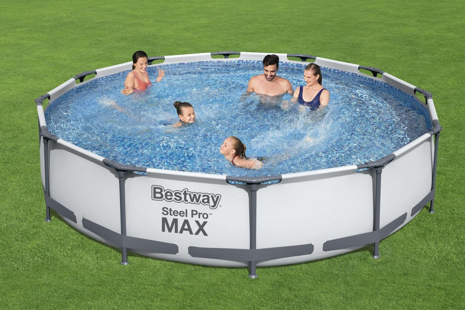 Bestway Steel Pro MAX Baseinas 366 x 76 cm kaina ir informacija | Baseinai | pigu.lt