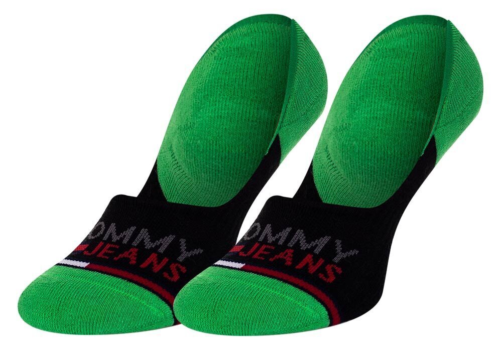 Vyriškos kojinės TOMMY HILFIGER, 2 poros, žalios/juodos spalvos 100000403 012 39903 kaina ir informacija | Vyriškos kojinės | pigu.lt