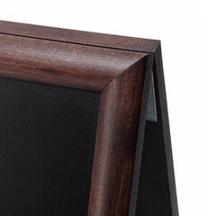 Свободно стоящая меловая доска, 68 x 120 см, темно-коричневая цена и информация | Kanceliarinės prekės | pigu.lt