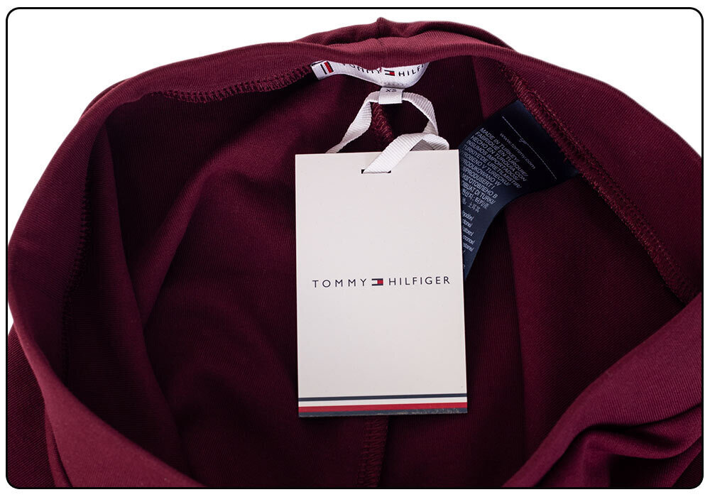 Moteriškos tamprės Tommy Hilfiger SLIM COTTON STRETCH LEGGING, bordo spalvos WW0WW31775 VLP 38461 kaina ir informacija | Sportinė apranga moterims | pigu.lt