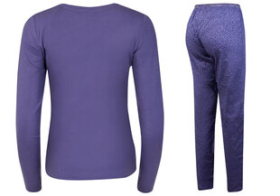 Moteriška pižama Calvin Klein L / S PANT SET, violetinė 000QS6350E W6L 39583 L kaina ir informacija | Naktiniai, pižamos moterims | pigu.lt