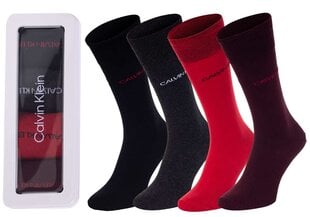 Мужские носки Calvin Klein НОСКИ 4 пары, черные/серые/красные/бордовые 100004805 002 39702 цена и информация | Мужские носки | pigu.lt