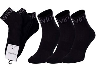 Vyriškos kojinės Calvin Klein, 3 poros, juodos 701218722 001 39824 kaina ir informacija | Vyriškos kojinės | pigu.lt