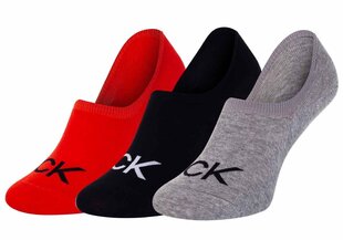 Мужские носки Calvin Klein, 3 пары, черные/красные/серые 701218723 005 40349 цена и информация | Мужские носки | pigu.lt