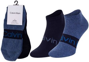 Vyriškos kojinės Calvin Klein, 2 poros, tamsiai mėlynos DENIM 701218712 004 39848 kaina ir informacija | Vyriškos kojinės | pigu.lt