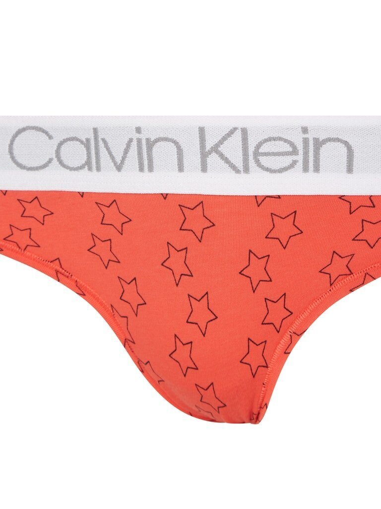 Moteriškos kelnaitės - bikini CALVIN KLEIN, 1 pora raudonos 000QD3752E W2Q 40716 kaina ir informacija | Kelnaitės | pigu.lt