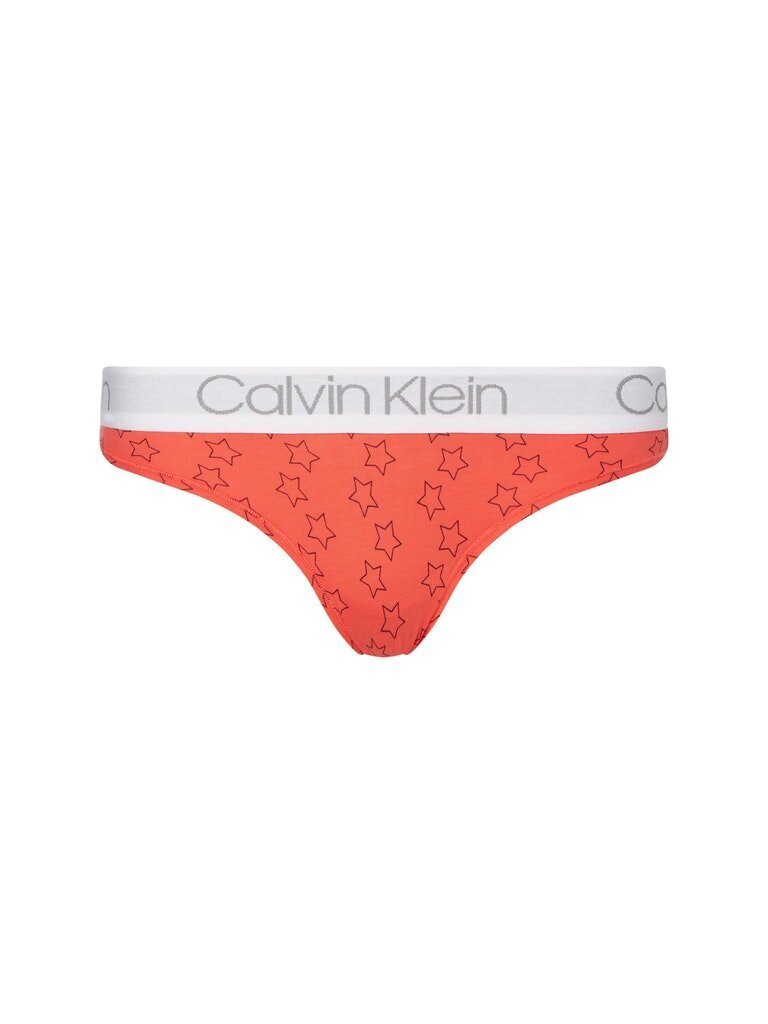 Moteriškos kelnaitės - bikini CALVIN KLEIN, 1 pora raudonos 000QD3752E W2Q 40716 kaina ir informacija | Kelnaitės | pigu.lt