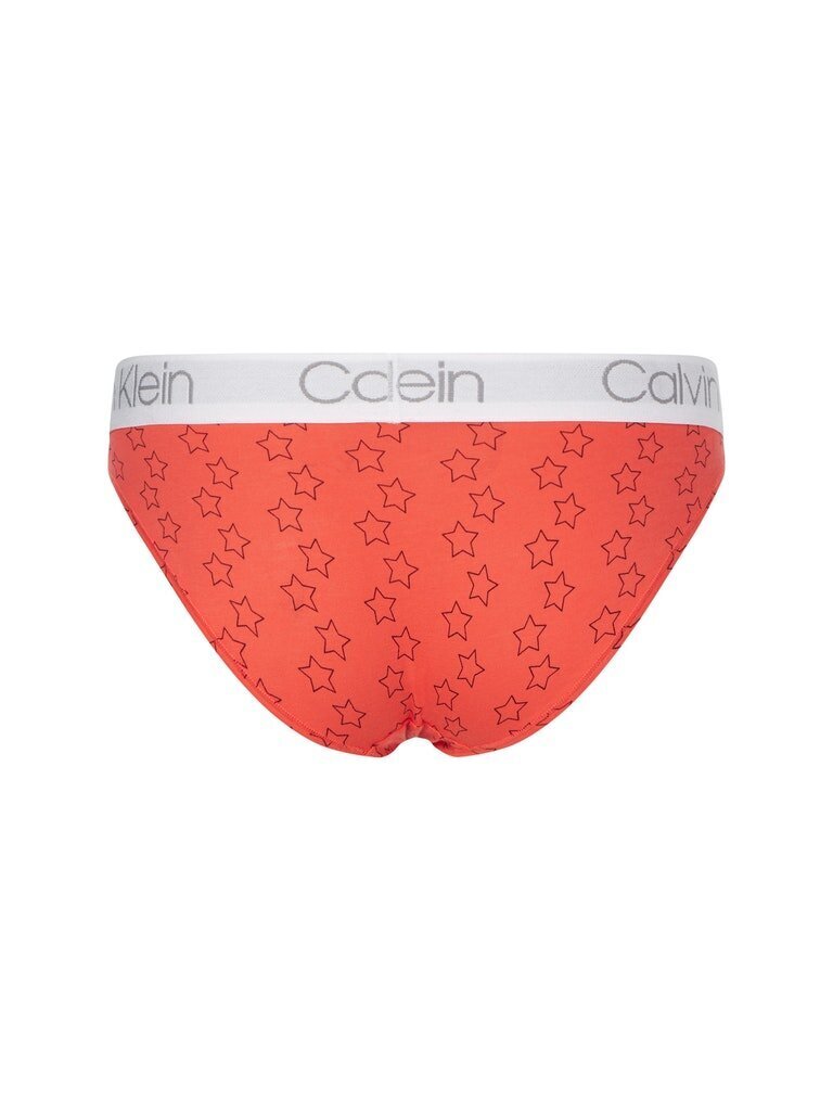 Moteriškos kelnaitės - bikini CALVIN KLEIN, 1 pora raudonos 000QD3752E W2Q 40716 kaina ir informacija | Kelnaitės | pigu.lt