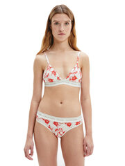 Moteriškos kelnaitės - stringai Calvin Klein THONG (AVERAGE) baltos 000QF5733E V3Q 40613 kaina ir informacija | Kelnaitės | pigu.lt