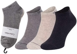 Мужские носки Calvin Klein 3 пары, серые/кремовые701218718 005 40351 цена и информация | Мужские носки | pigu.lt
