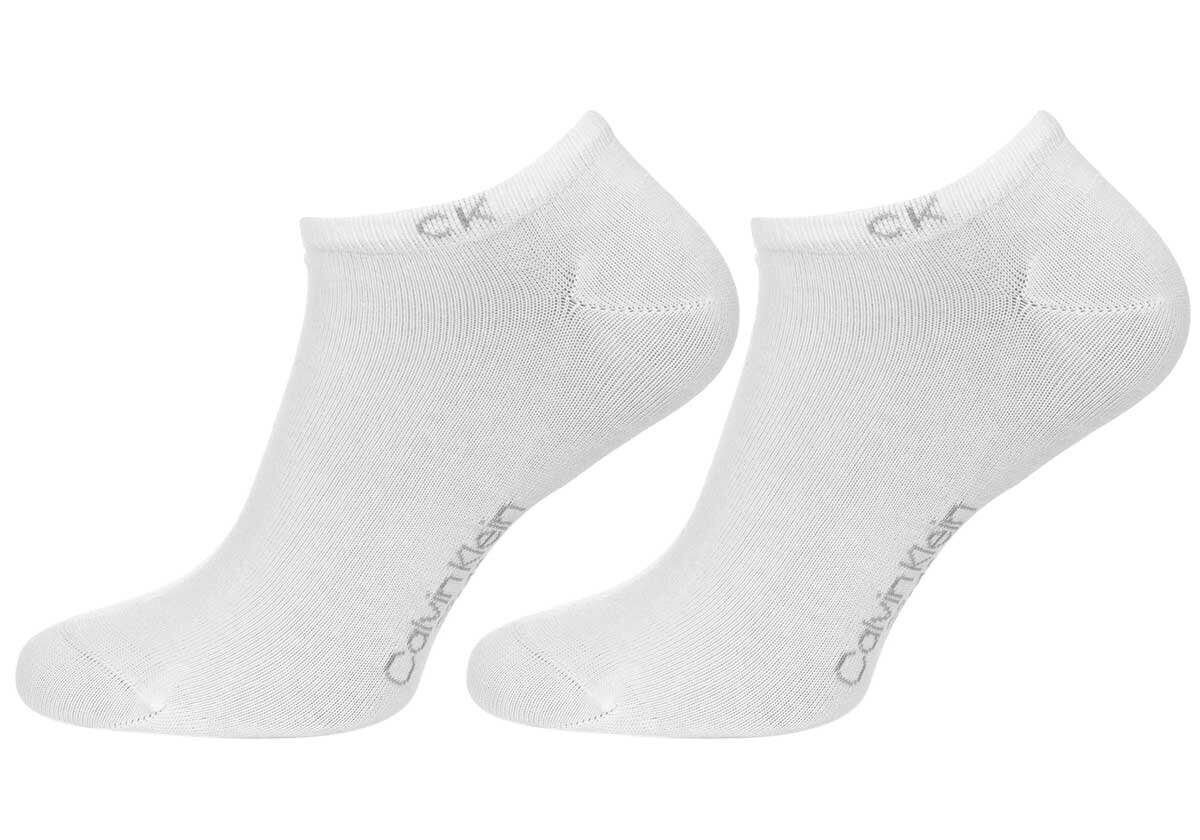 Vyriškos kojinės Calvin Klein, 2 poros, baltos / mėlynos 701218707 006 44522 kaina ir informacija | Vyriškos kojinės | pigu.lt