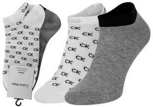 Мужские носки Calvin Klein 2 пары, белые/серые 701218715 004 44534 цена и информация | Мужские носки | pigu.lt