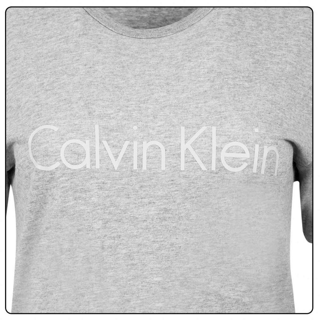 Moteriški marškinėliai Calvin Klein T-SHIRT SS NECK CREW, pilka 000QS6105E XS9 40599 L kaina ir informacija | Marškinėliai moterims | pigu.lt