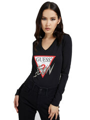 Женская футболка Guess LS VN ICON TEE, черная W1BI21J1311 JBLK 40195 цена и информация | Женские блузки, рубашки | pigu.lt