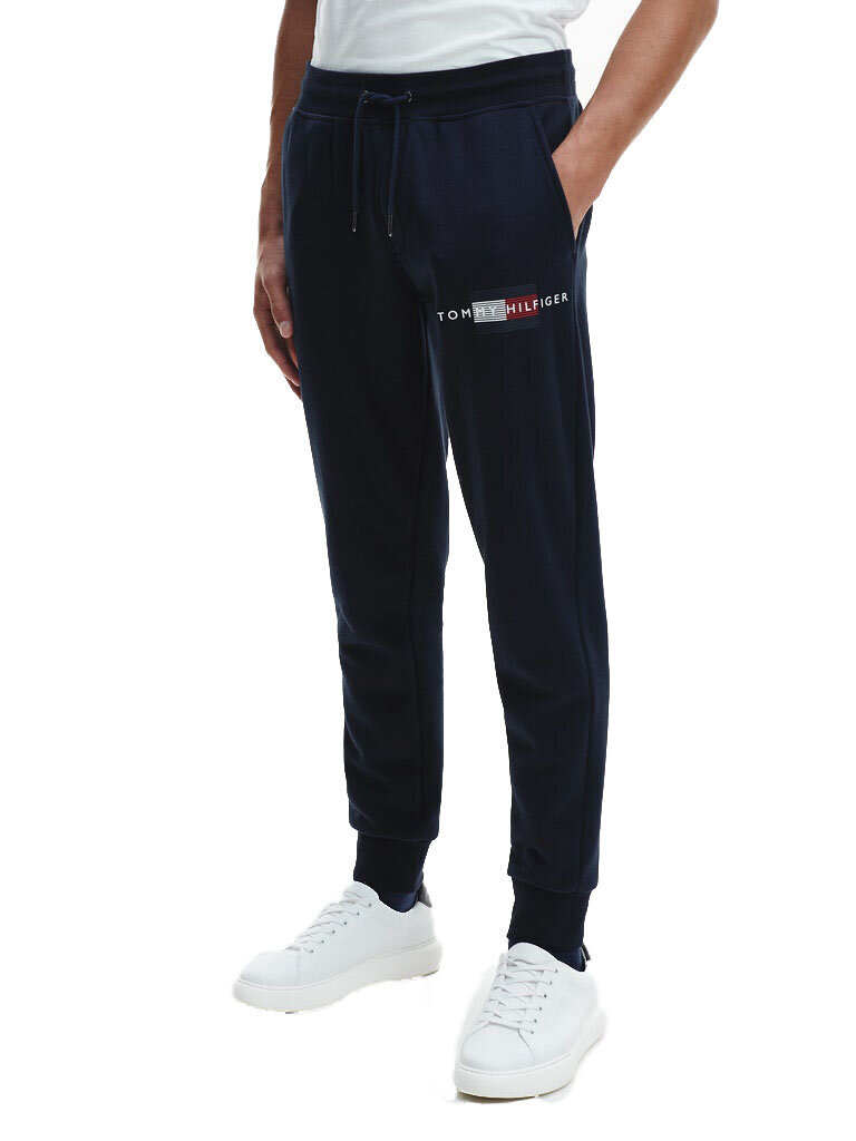 Vyriškos sportinės kelnės Tommy Hilfiger LINES HILFIGER SWEATPANT, tamsiai mėlynos MW0MW20953 DW5 40746 L kaina ir informacija | Sportinė apranga vyrams | pigu.lt