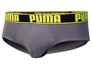 Vyriškos trumpikės Puma ACTIVE BRIEF 2 poros, pilkos/juodos 906954 02 40002 kaina ir informacija | Trumpikės | pigu.lt