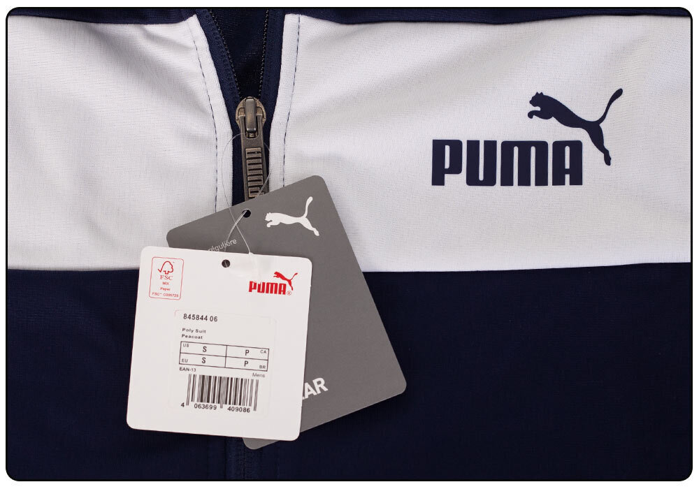 Vyriškas sportinis kostiumas Puma POLY SUIT tamsiai mėlynas, 845844 06 39956 kaina ir informacija | Sportinė apranga vyrams | pigu.lt