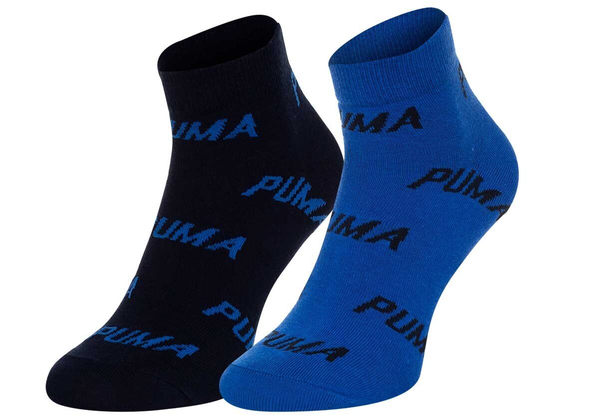 Kojinės vyrams Puma, mėlynos, 2 poros цена и информация | Vyriškos kojinės | pigu.lt