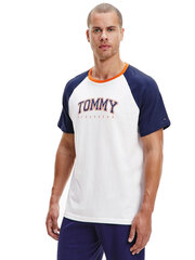 Мужская футболка TOMMY HILFIGER T-SHIRT CN SS TEE LOGO, белая UM0UM02351 DY4 40798 цена и информация | Мужские футболки | pigu.lt