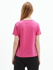 Moteriški marškinėliai Tommy Hilfiger TJW SOFT JERSEY TEE, fuksijų spalvos DW0DW06901 VTC 40834 kaina ir informacija | Marškinėliai moterims | pigu.lt