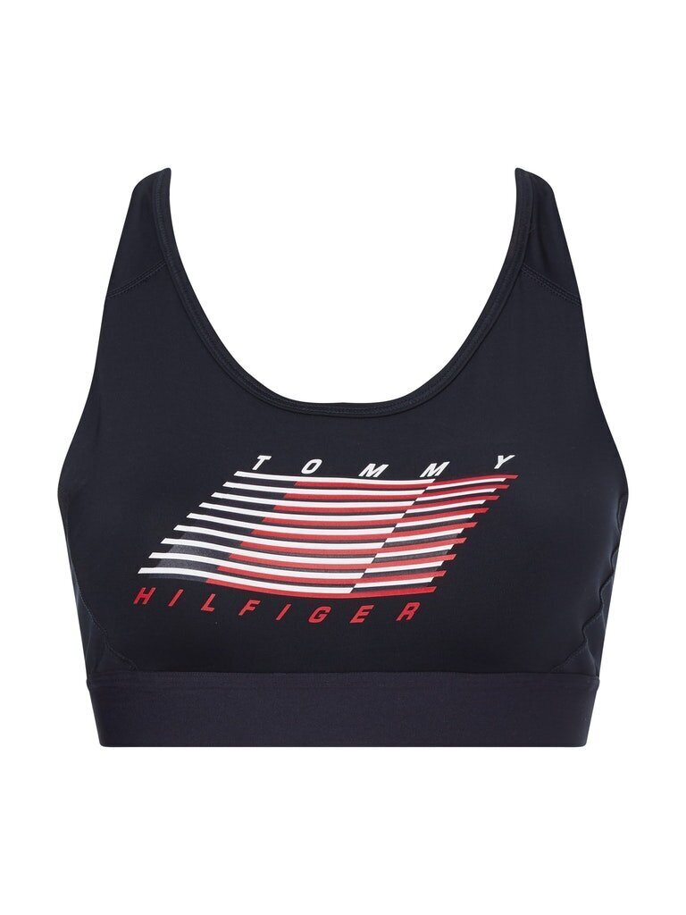 Moteriška liemenėlė Tommy Hilfiger MID INTENSITY FLAG RACER BRA, tamsiai mėlyna S10S101173 DW5 41424 kaina ir informacija | Liemenėlės | pigu.lt