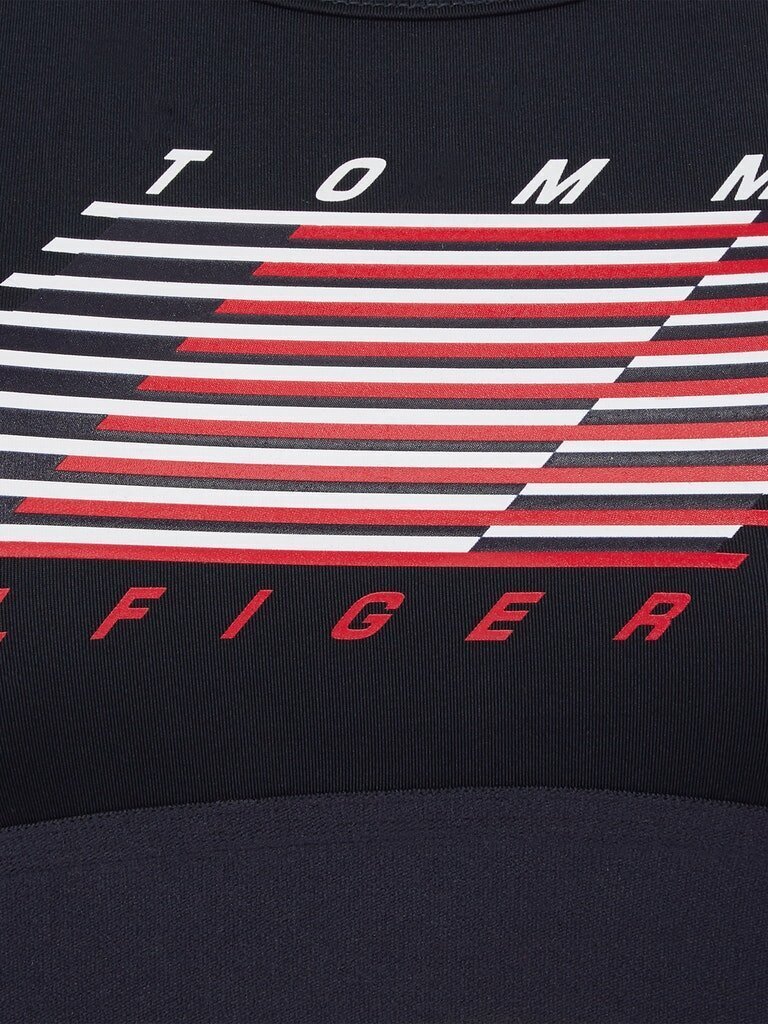 Moteriška liemenėlė Tommy Hilfiger MID INTENSITY FLAG RACER BRA, tamsiai mėlyna S10S101173 DW5 41424 kaina ir informacija | Liemenėlės | pigu.lt