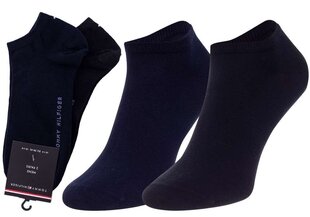 Vyriškos kojinės Tommy hilfiger, 2 poros, tamsiai mėlynos/ juodos 40949 kaina ir informacija | Vyriškos kojinės | pigu.lt
