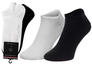 Vyriškos kojinės TOMMY HILFIGER 2 poros, juodos/baltos 40951 kaina ir informacija | Vyriškos kojinės | pigu.lt