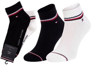 Vyriškos kojinės Tommy Hilfiger 2 poros, juodos/baltos 40956 kaina ir informacija | Vyriškos kojinės | pigu.lt