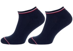 Мужские носки TOMMY HILFIGER 2 пары, белые/синие 40959 цена и информация | Мужские носки | pigu.lt