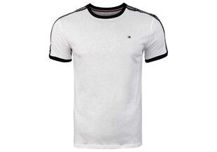 Tommy Hilfiger marškinėliai vyrams 41805, balti цена и информация | Футболка мужская | pigu.lt