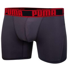 Vyriškos trumpikės Puma ACTIVE BOXER, 2 poros, pilkos/raudonos 906950 13 41583 kaina ir informacija | Trumpikės | pigu.lt