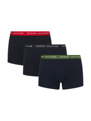 Мужские боксеры Tommy Hilfiger, 3 пары, TRUNK WB, темно-синие, UM0UM02324 0XI 42379 цена и информация | Мужские трусы | pigu.lt