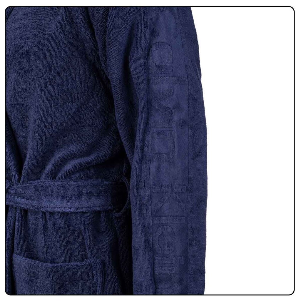 Vyriškas vonios chalatas Calvin Klein, tamsiai mėlynas, 000EM1159E 8SB 42082 S-M kaina ir informacija | Vyriški chalatai, pižamos | pigu.lt