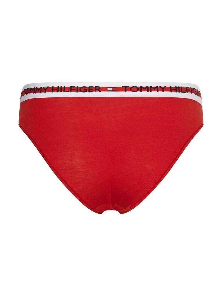 Moteriškos kelnaitės - bikini Tommy Hilfiger, raudonos UW0UW02455 XLG 41822 L kaina ir informacija | Kelnaitės | pigu.lt